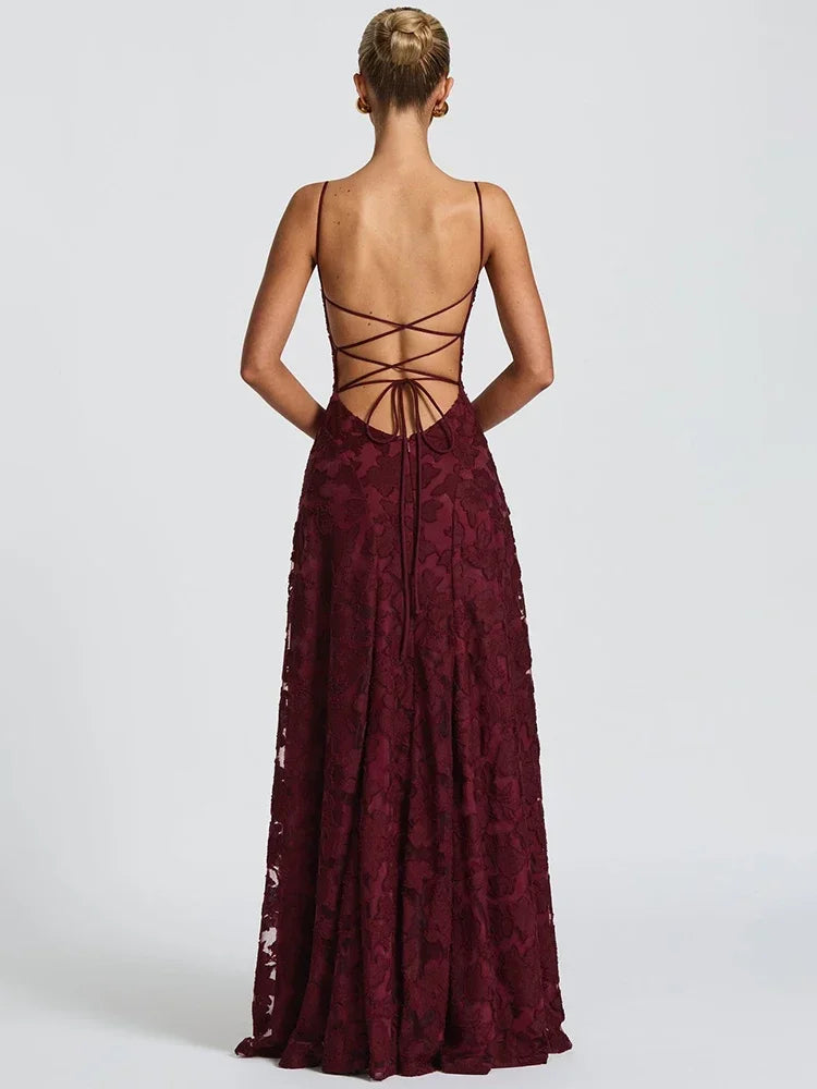 Aethel - Spaghetti Strap Maxi Dress